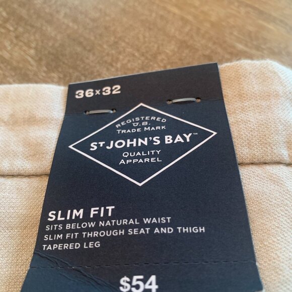 Pants Men 36 X 32 St John's Bay Slim Fit NWT - Picture 4 of 4